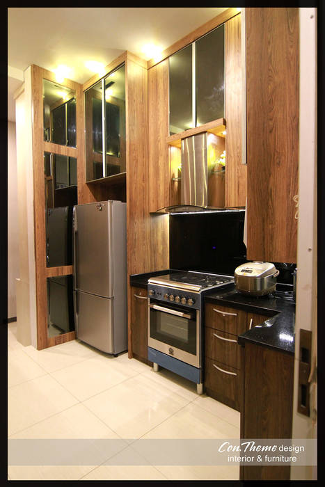 Dapur Minimalis, Contheme Design Contheme Design Кухня Шафи і полиці