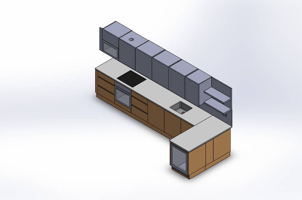 Design Automation for Metal & Wood Furniture , TrueCADD TrueCADD Cucina moderna Armadietti & Scaffali