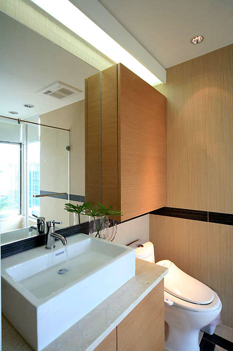 大直黃宅, 四一室內裝修有限公司 四一室內裝修有限公司 現代浴室設計點子、靈感&圖片