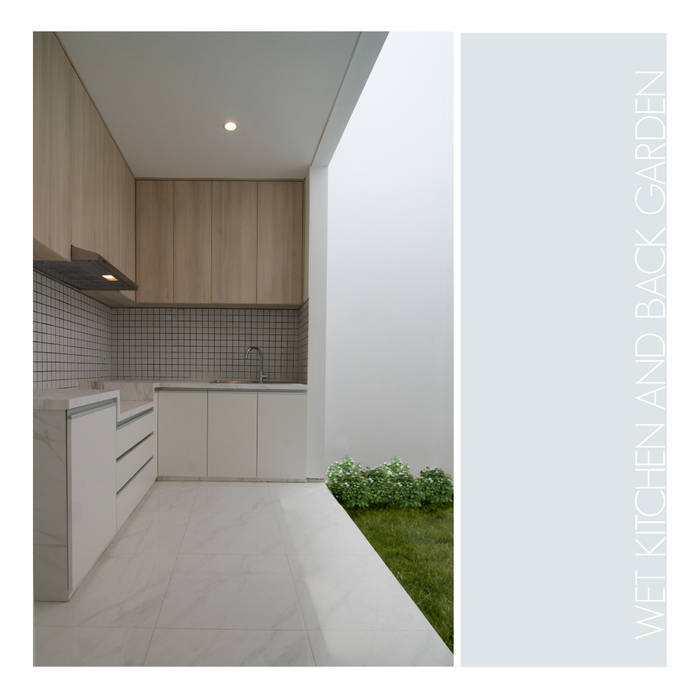 Ahouse, studiopapa studiopapa Cocinas de estilo minimalista Madera Acabado en madera