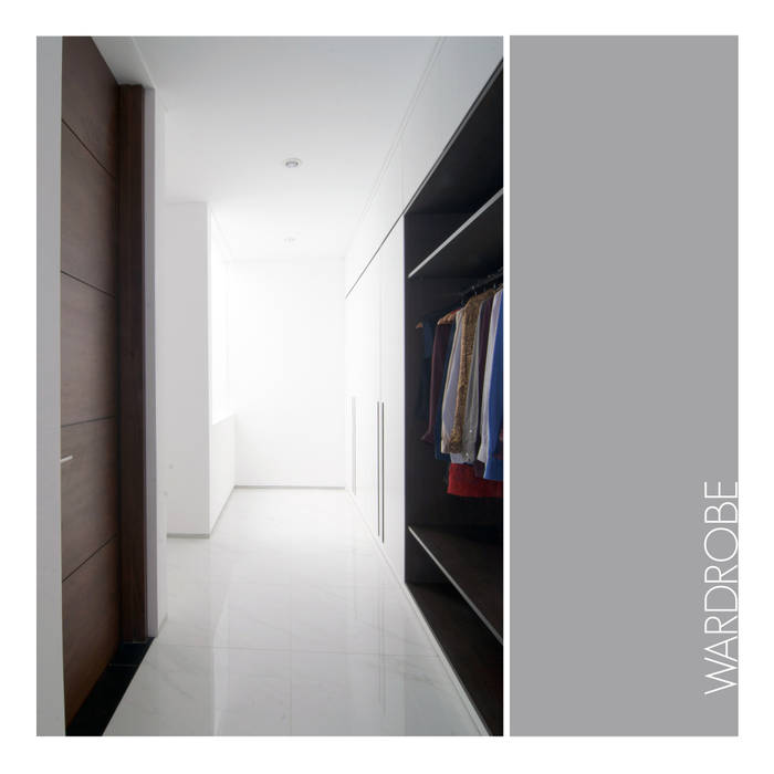 Wardrobe studiopapa Ruang Ganti Minimalis Kayu Wood effect