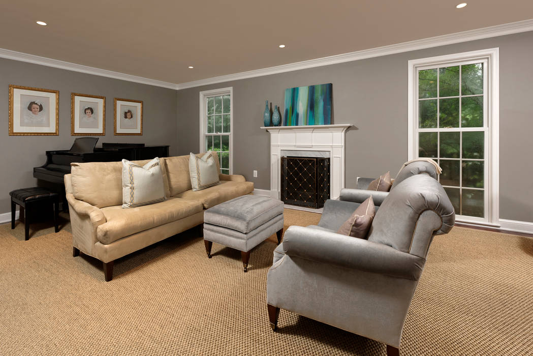 Whole House Design Build Renovation in Bethesda, MD BOWA - Design Build Experts Living room