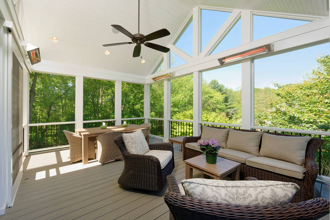 First Floor and Outdoor Living Transformation in Vienna, VA, BOWA - Design Build Experts BOWA - Design Build Experts Balcones y terrazas de estilo clásico