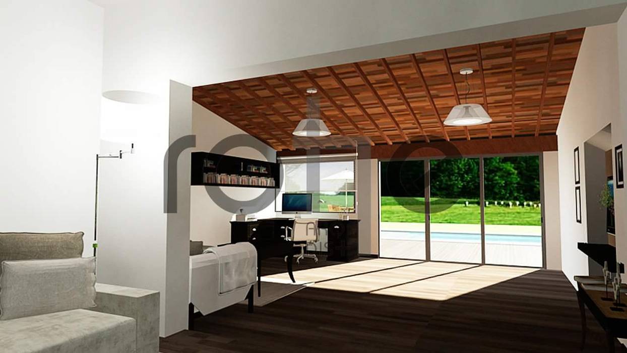 Casa Country Moderna, Rohe Arquitectura+Diseño Rohe Arquitectura+Diseño Single family home Bricks
