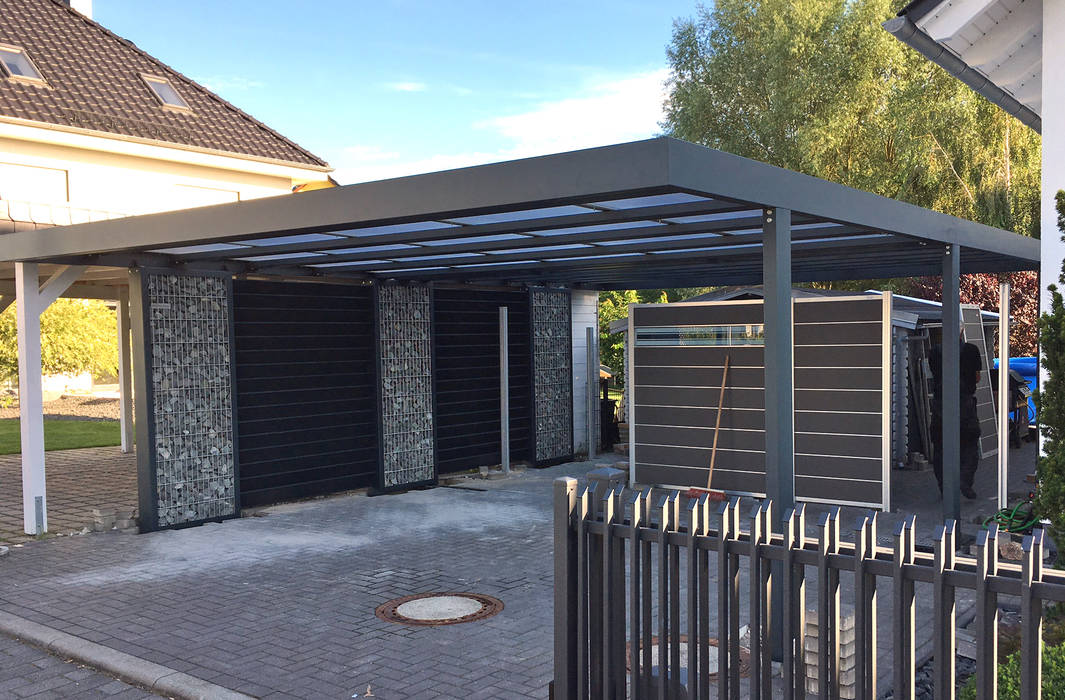 Doppelcarport 6 0 X 8 0 M Carport Von Steelmanufaktur