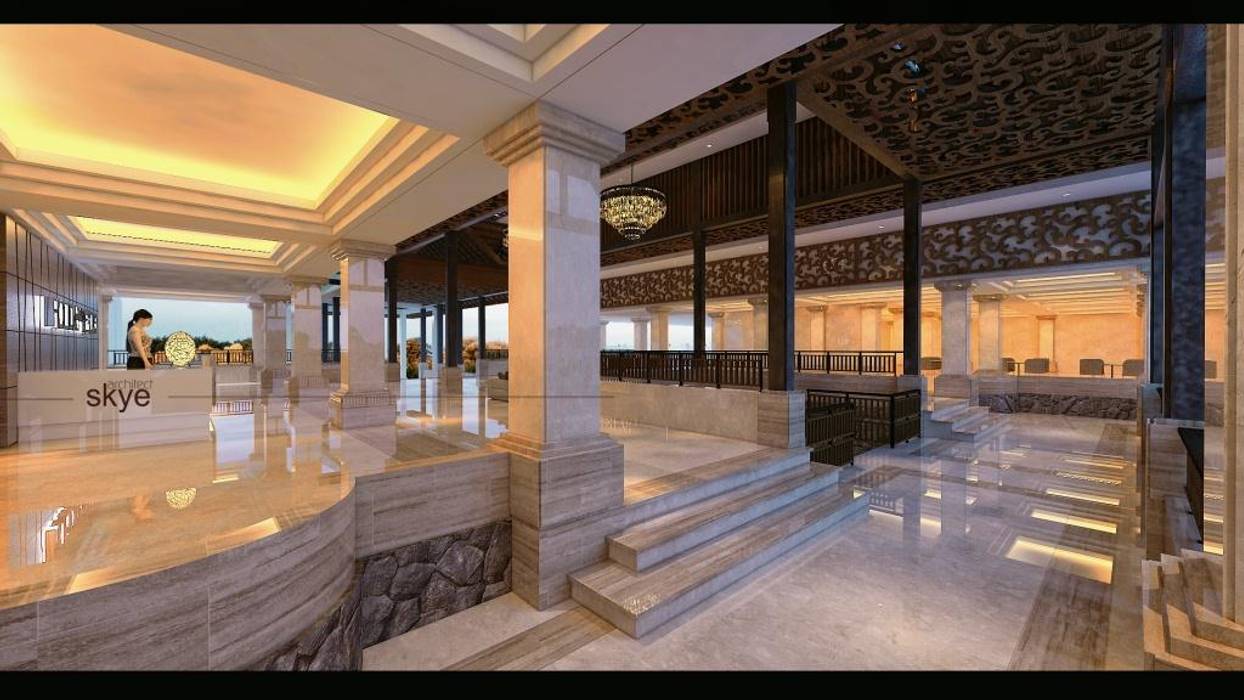 Lobby View 2 Skye Architect Ruang Komersial Granit Hotels