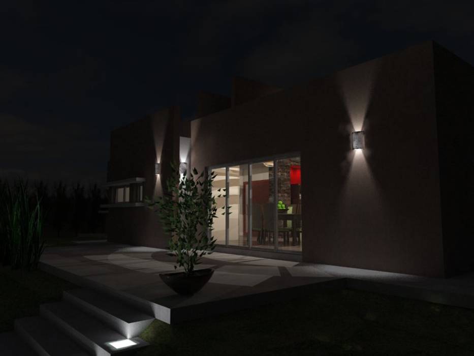 Espacio de expansión de noche Gastón Blanco Arquitecto Casas eclécticas