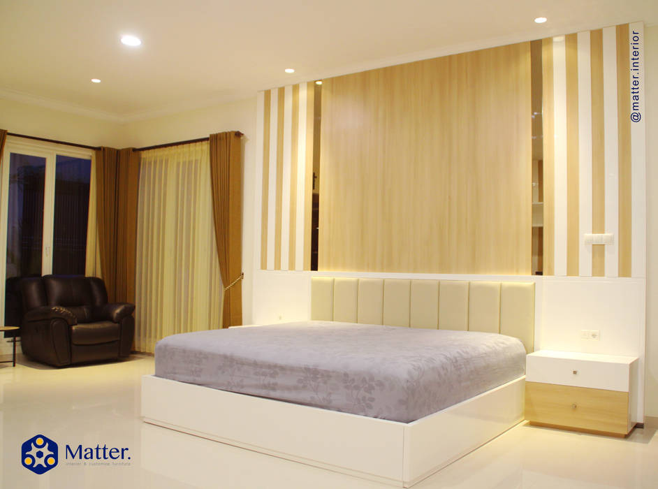 Master Bedroom , Matter Interior Matter Interior Modern style bedroom Plywood