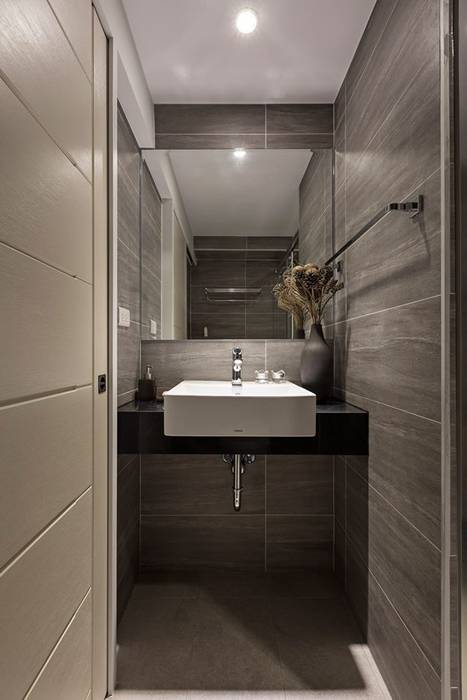樸．淨, 築川設計 築川設計 Modern bathroom