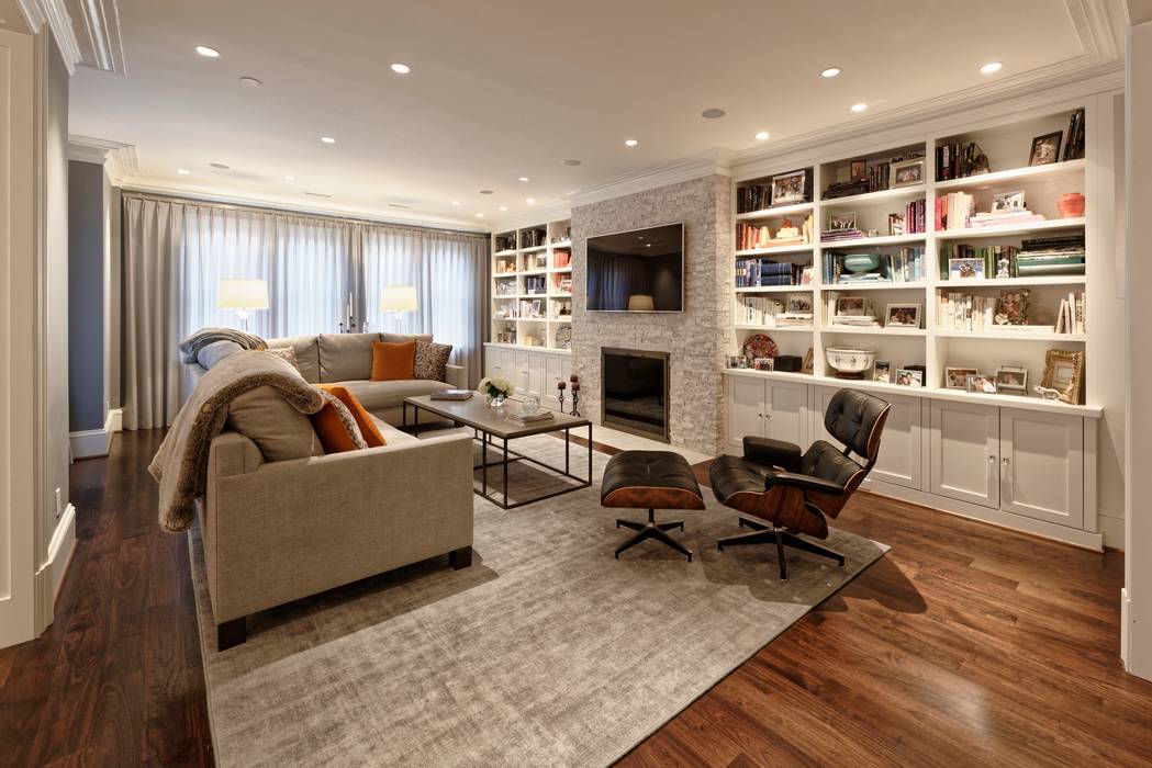 Luxury Kalorama Condo Renovation in Washington DC BOWA - Design Build Experts Living room