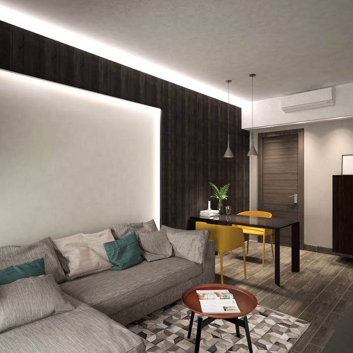 Cadogan | Kennedy Town | Hong Kong, Nelson W Design Nelson W Design Moderne Wohnzimmer