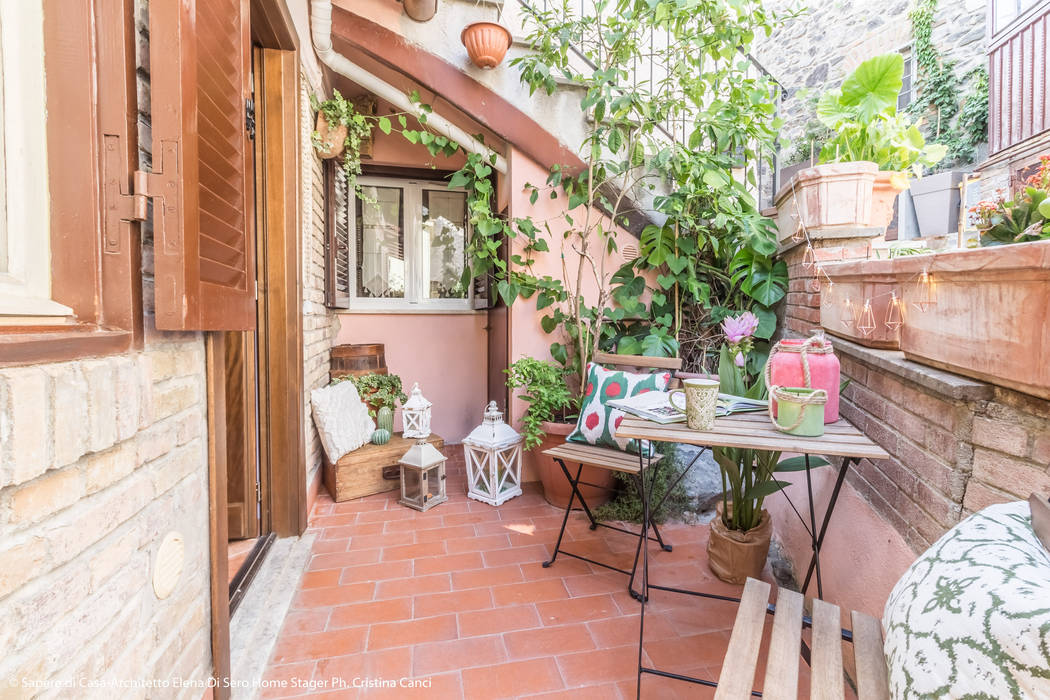 Centro Storico Boho, Sapere di Casa - Architetto Elena Di Sero Home Stager Sapere di Casa - Architetto Elena Di Sero Home Stager Balkon, Beranda & Teras Gaya Eklektik