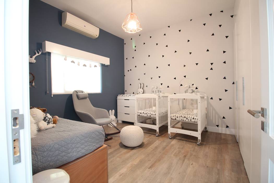 Cuarto de gemelos, D.I. Pilar Román D.I. Pilar Román Baby room