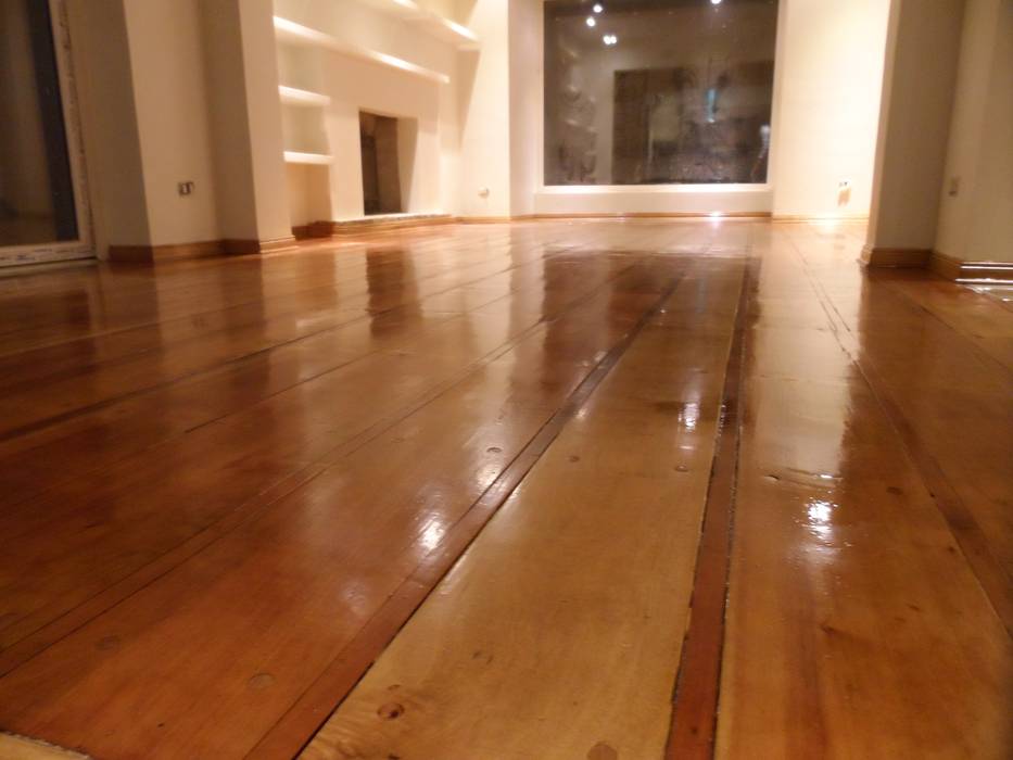 CASA DUHAUT homify Comedores de estilo minimalista Madera Acabado en madera Vitrificado piso