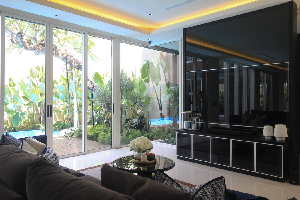 SL RESIDENCE, ALIGN architecture interior & design ALIGN architecture interior & design Salones tropicales
