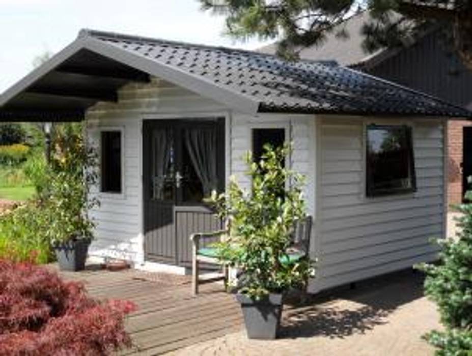 Tuinhuis met dakpanplaten, Beplatingswinkel Beplatingswinkel Roof Metal