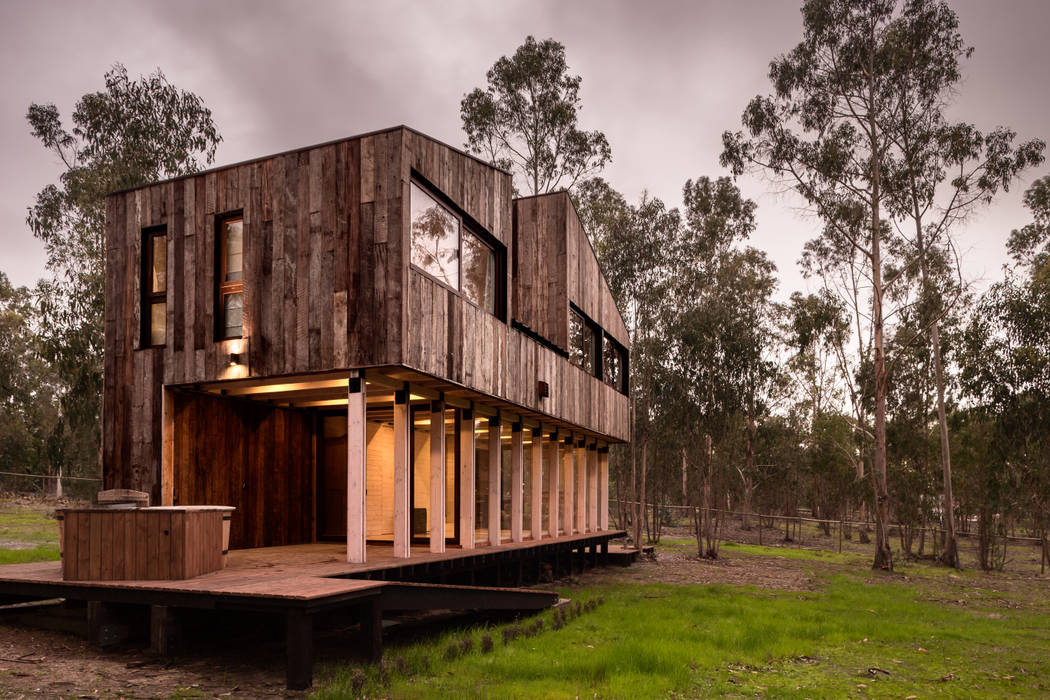 Cabaña Tunquen, Dx Arquitectos Dx Arquitectos Cabanes en bois