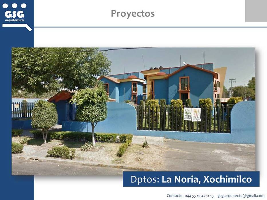 Edificios departamentales, La Noria, Xochimilco., GSG Arquitectura Sa de CV GSG Arquitectura Sa de CV 테라스 주택