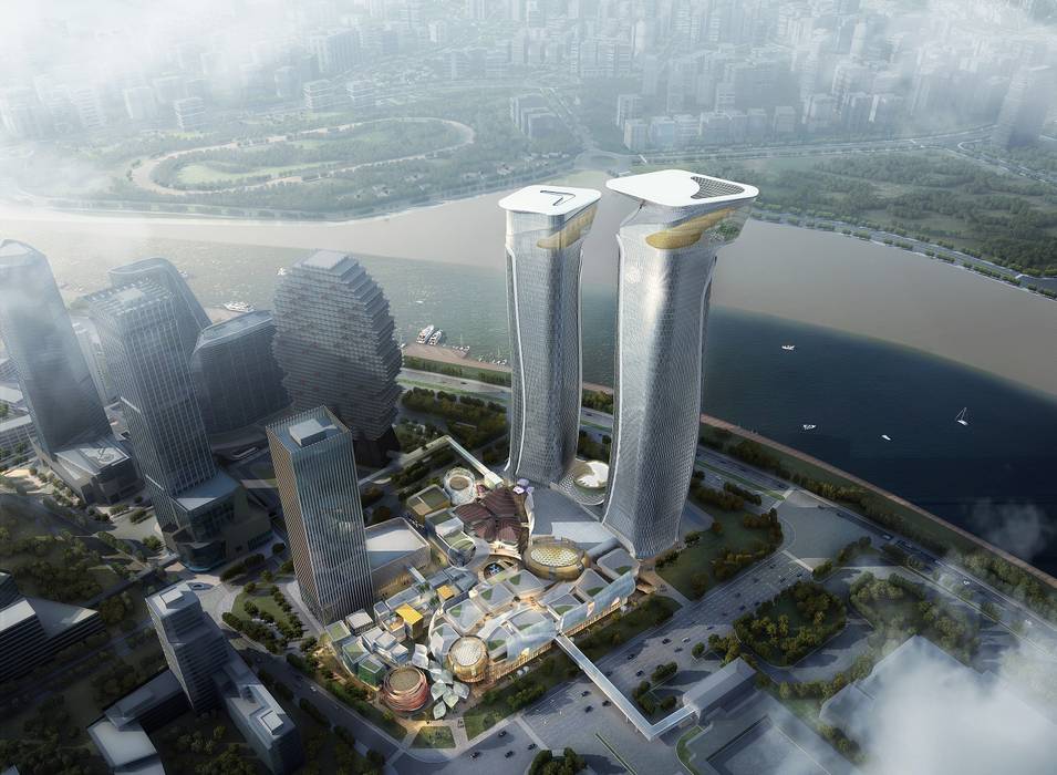 Zhuhai Hengqin Headquarters Complex (Phase II), Zhuhai, China Architecture by Aedas Commercial spaces Commercial Spaces