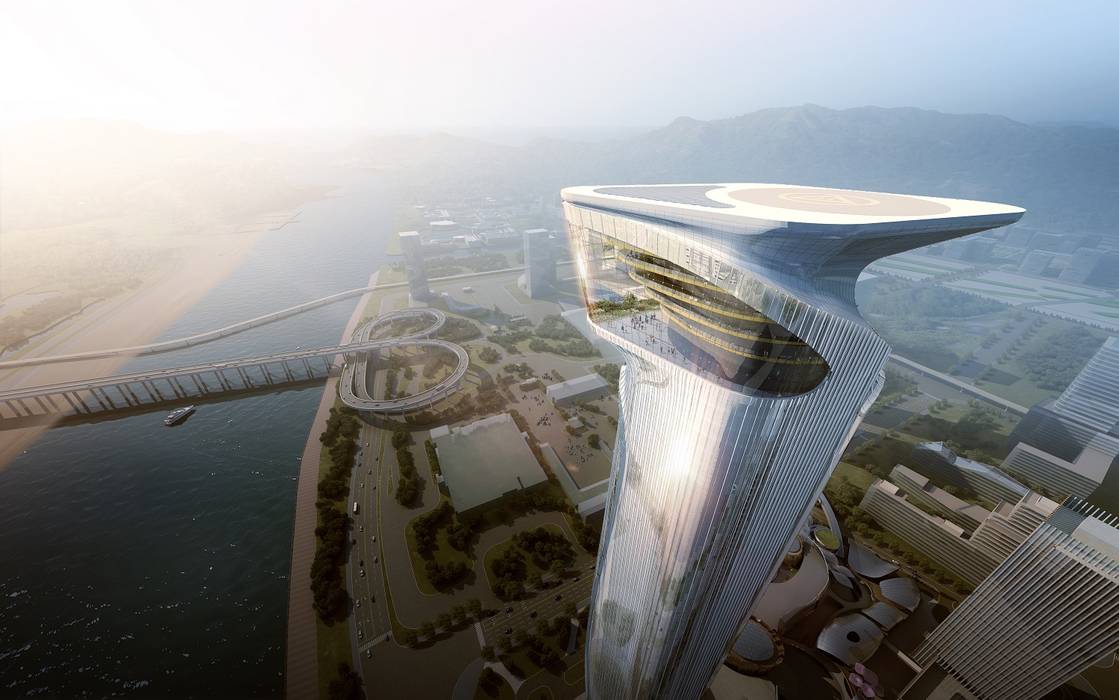Zhuhai Hengqin Headquarters Complex (Phase II), Zhuhai, China Architecture by Aedas Commercial spaces Commercial Spaces