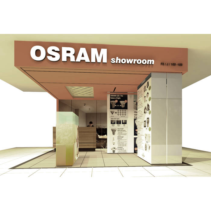 Osram Mini Showroom (Proposal) - Configuration 3 studio tektonik Ruang Komersial Kayu Wood effect Ruang Komersial