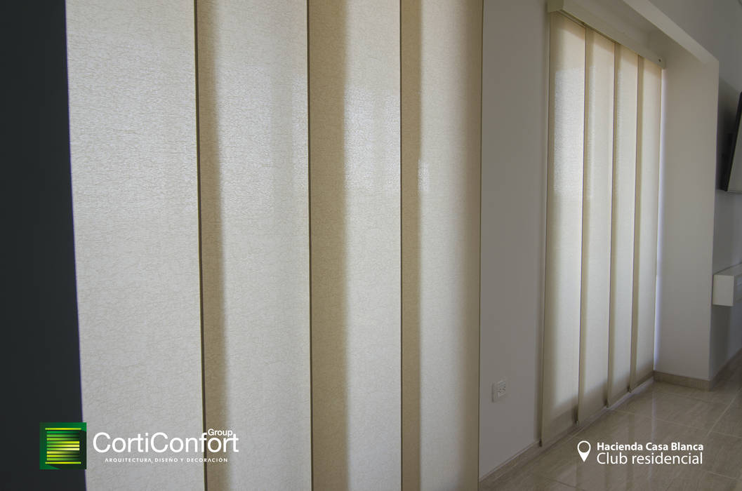 Panel japones CortiConfort Habitaciones de estilo minimalista Cortina,ventana,Accesorios y decoración