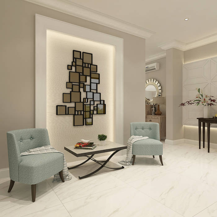 American Modern Residence Koridor Tangga Gaya Kolonial Oleh