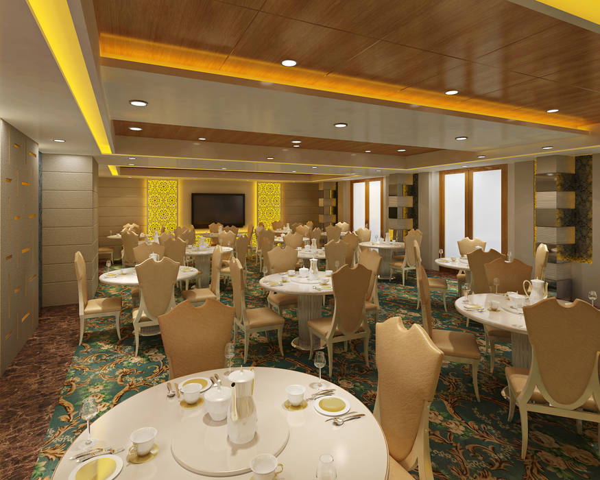 Hotel - Restaurant, Banquet and Convention Center, Srijan Homes Srijan Homes Commercial spaces Hotels