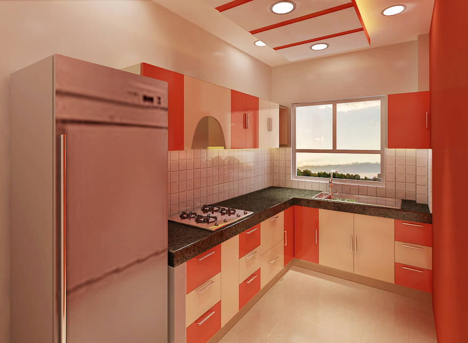 3 Bedroom Independent Floor, Srijan Homes Srijan Homes Cuisine intégrée