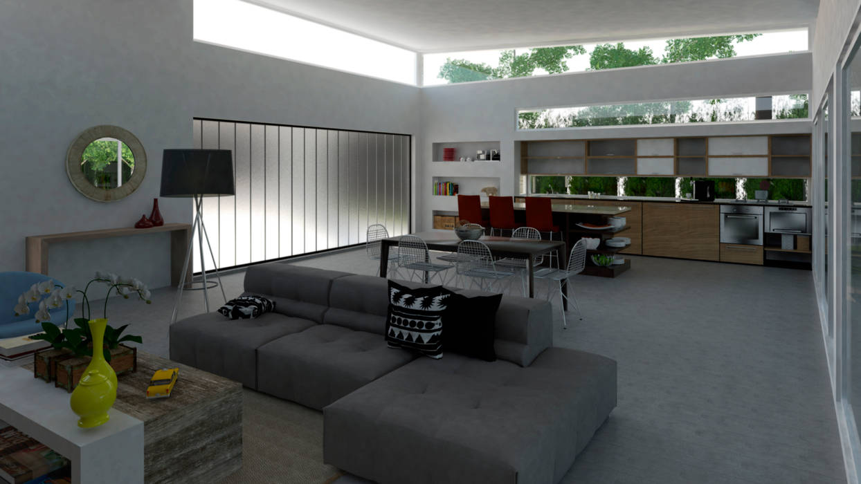 Cocina Lacerra Arquitectura render,imagen