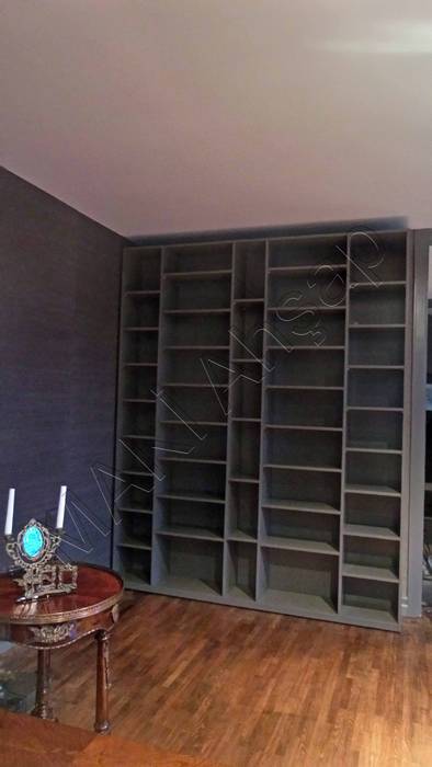 Kütüphane - Bookshelves, Maki Ahşap ve Metal Mobilya San. ve Tic. Ltd. Şti. Maki Ahşap ve Metal Mobilya San. ve Tic. Ltd. Şti. Modern living room