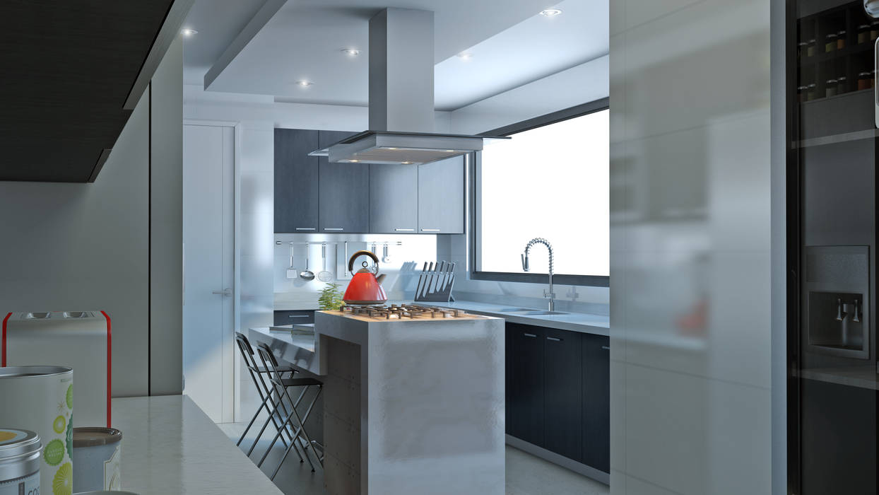 homify Built-in kitchens Quartz