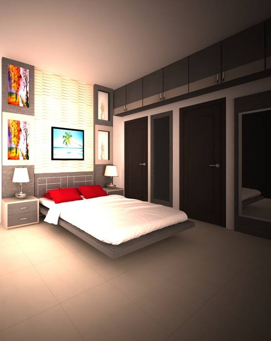 3D Works, adorn adorn Phòng ngủ phong cách hiện đại