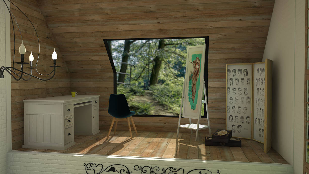 Mountain house, Blophome Blophome Study/office