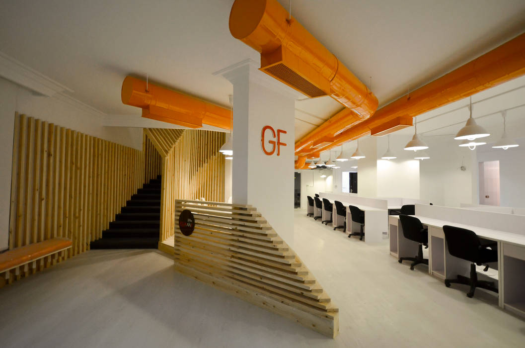 Ground Floor Area CUBEArchitects Commercial spaces Office buildings