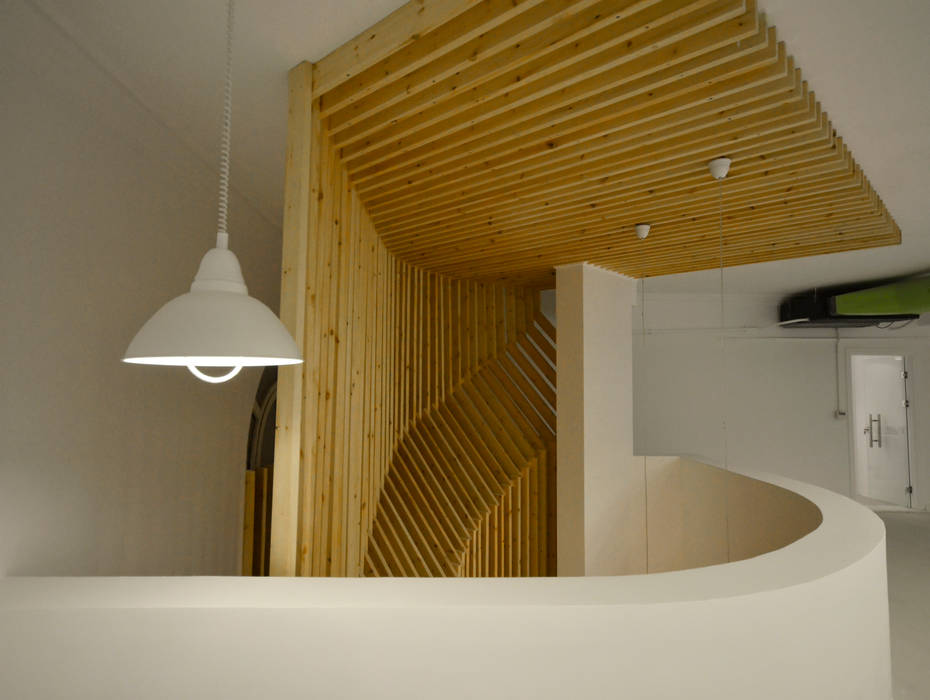 Staircase Design CUBEArchitects Espaces commerciaux Bureaux