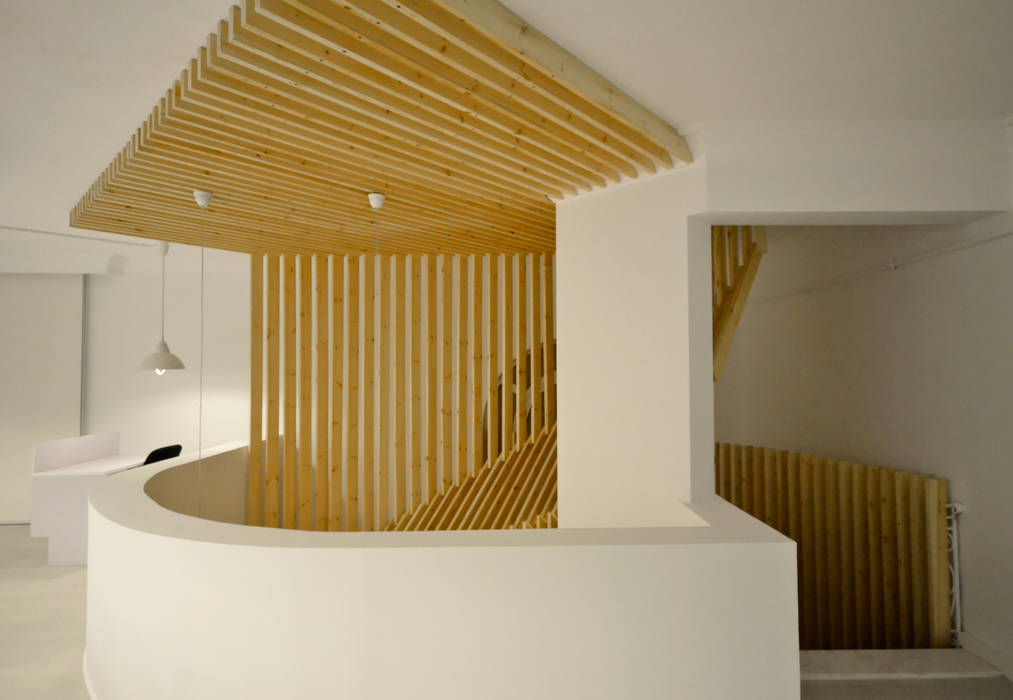 Staircase Design CUBEArchitects Commercial spaces Office buildings