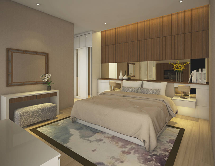 Bedroom, Veon Interior Studio Veon Interior Studio Modern style bedroom Wood Wood effect