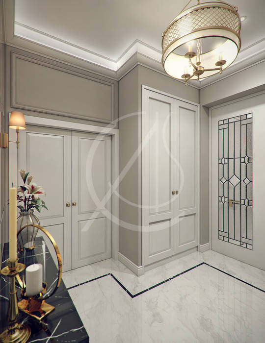 Entry Hall Modern Corridor Hallway Stairs By Comelite