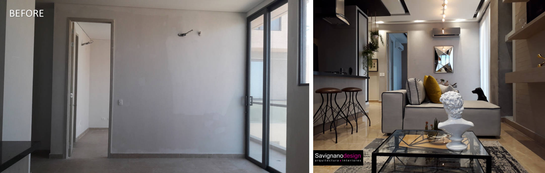 Proyecto Apartamento de soltero - Antes y Despues, Savignano Design Savignano Design