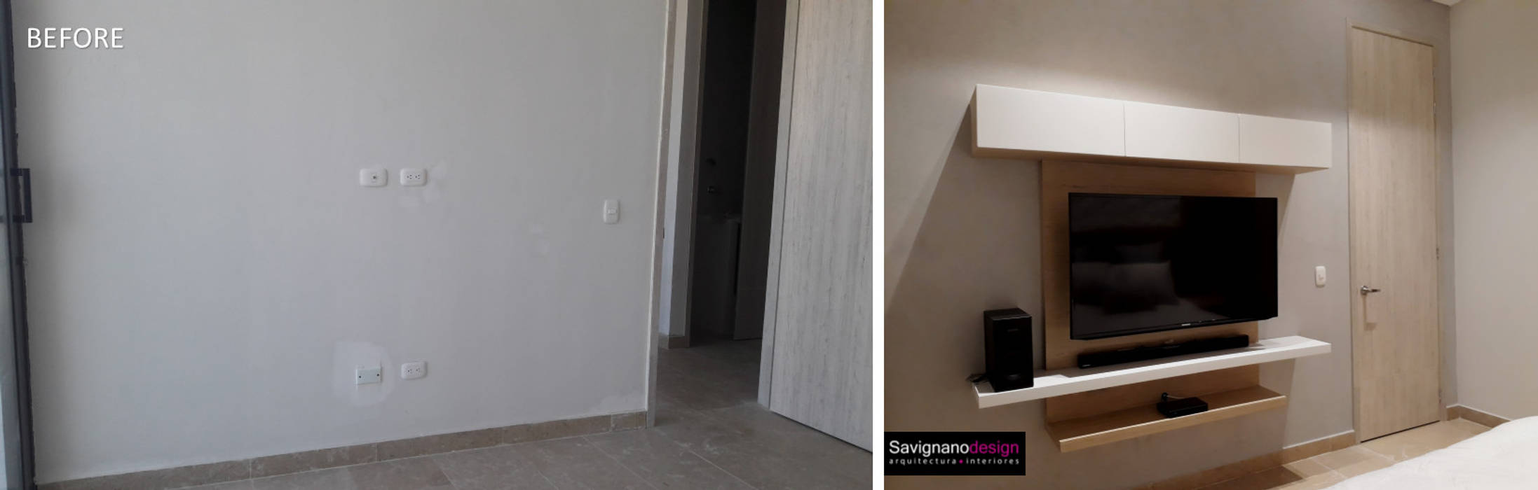 Proyecto Apartamento de soltero - Antes y Despues, Savignano Design Savignano Design