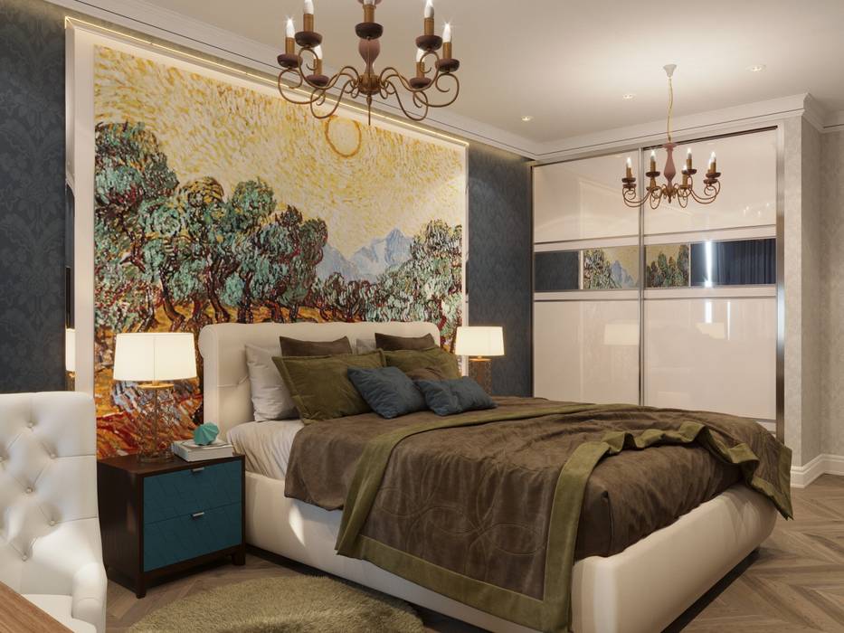 Оливковые деревья Ван Гога, Reroom Reroom Dormitorios de estilo clásico
