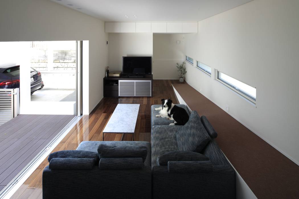 前田敦計画工房modern Living Room Homify