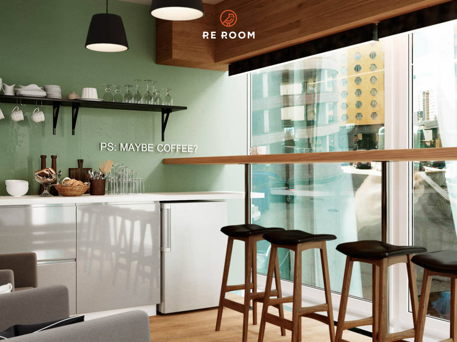 Дизайн-проект Germes, Reroom Reroom Commercial spaces Gastronomy