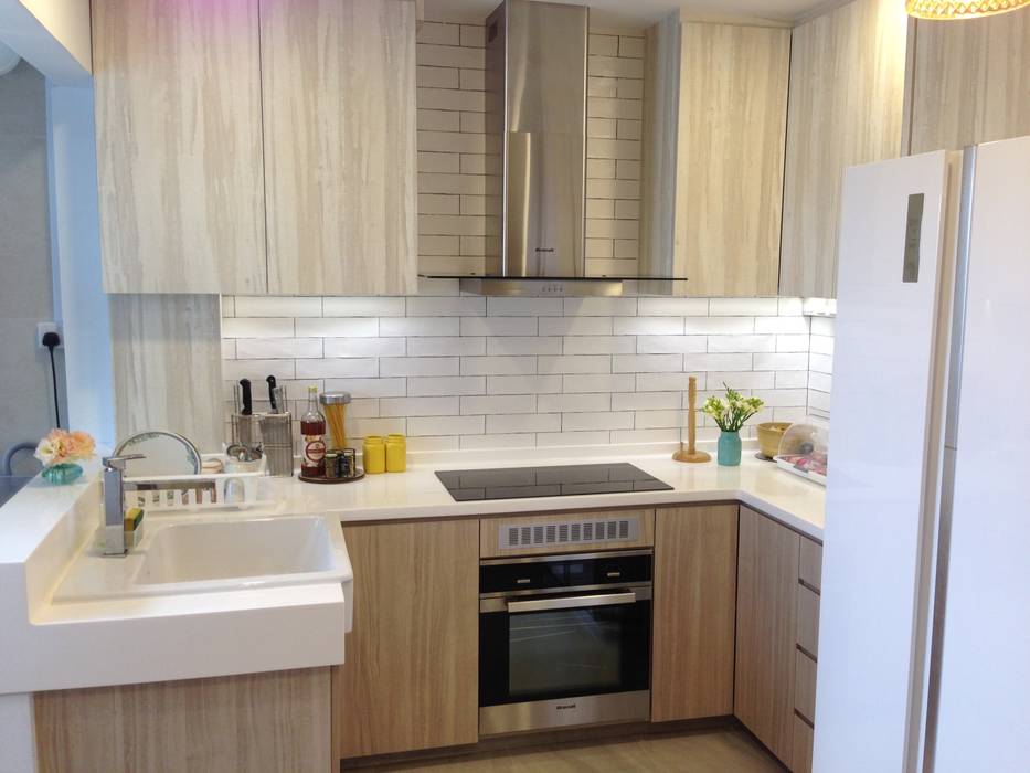 Project Asgard @ Pasir Ris ab1 Abode Pte Ltd Built-in kitchens Kitchen,custom,designer home,decorator,interior design