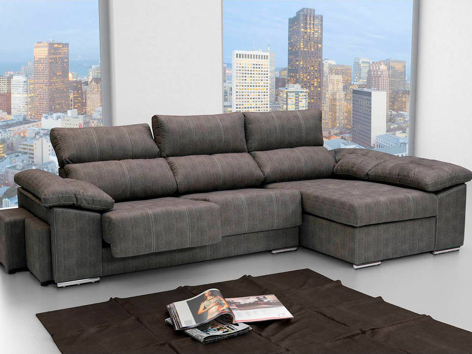 Sofá chaise longue con asientos deslizantes homify