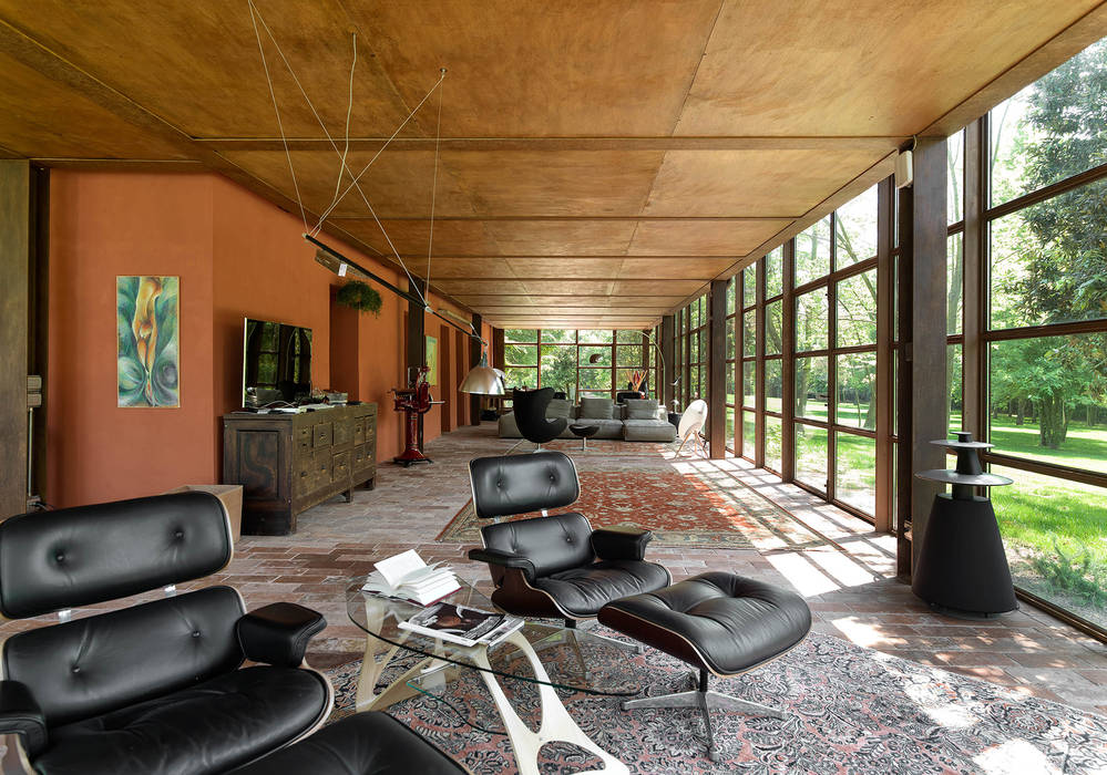 country house ZAA Zanon Architetti Associati Soggiorno moderno