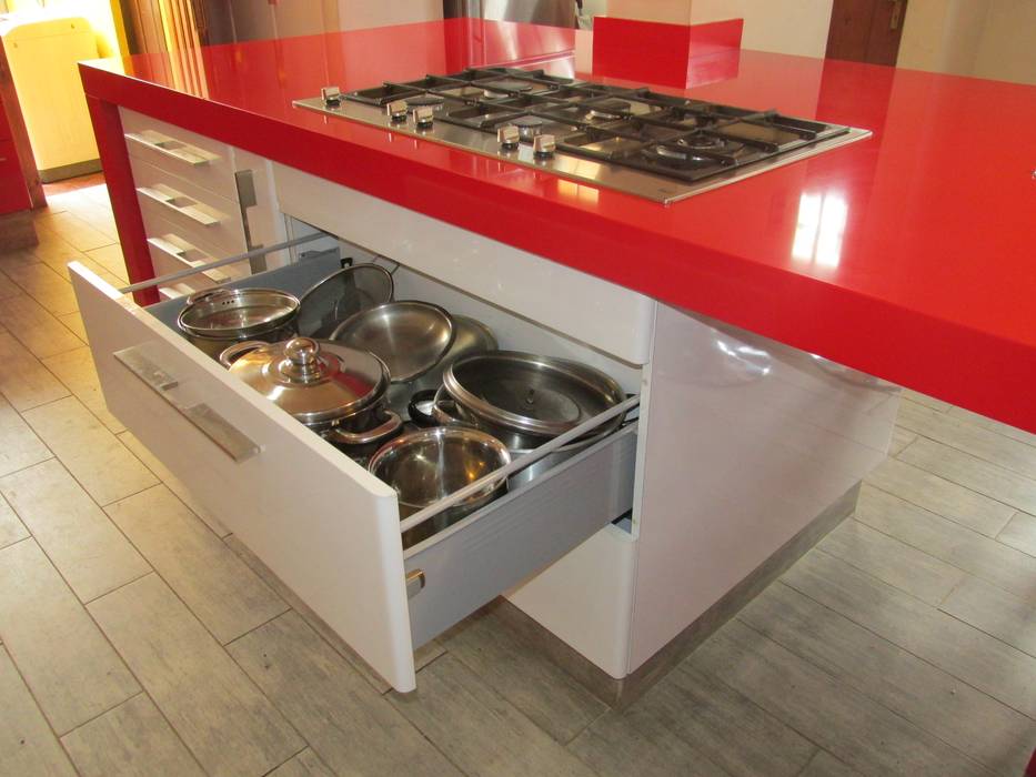 Cocina Minimalista, ABS Diseños & Muebles ABS Diseños & Muebles Nhà bếp phong cách tối giản Ván ép Storage