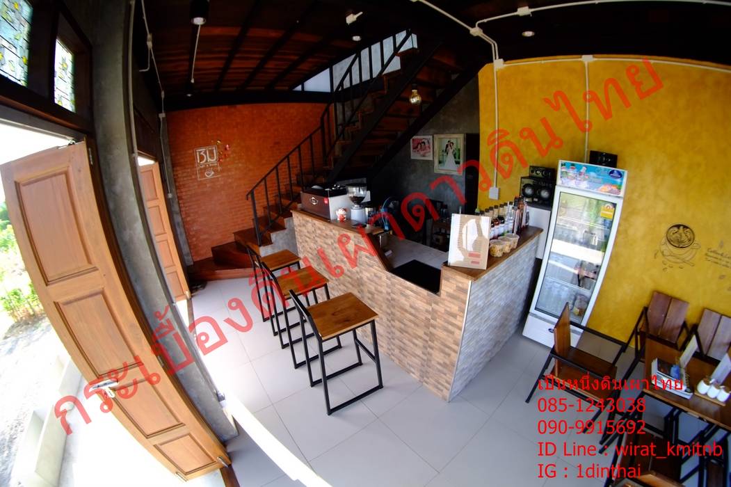 ร้านกาแฟ CHiM Cafe (ร้านชิม) - อำเภอปากท่อ - ราชบุรี - คุณชัย , เป็นหนึ่งดินเผาไทยดีไซน์ เป็นหนึ่งดินเผาไทยดีไซน์ สวนภายใน กระเบื้อง ตกแต่งภายใน