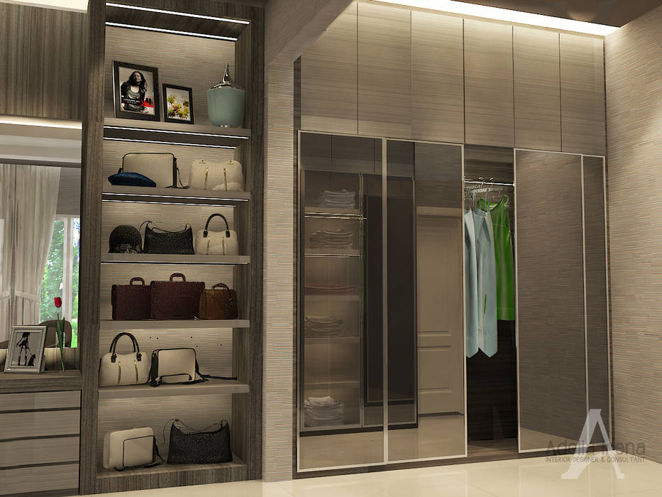 Master Bedroom, PEKA INTERIOR PEKA INTERIOR Kamar Mandi Modern master bedroom,wardrobe,walk in closet,bedroom,modern